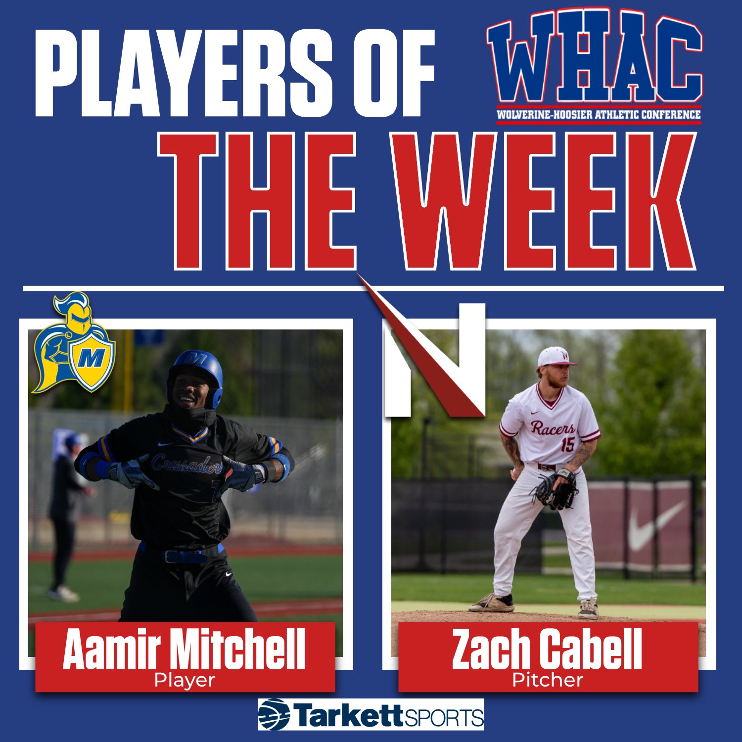 Madonna's Mitchell, UNOH's Cabell Earn Weekly Honors