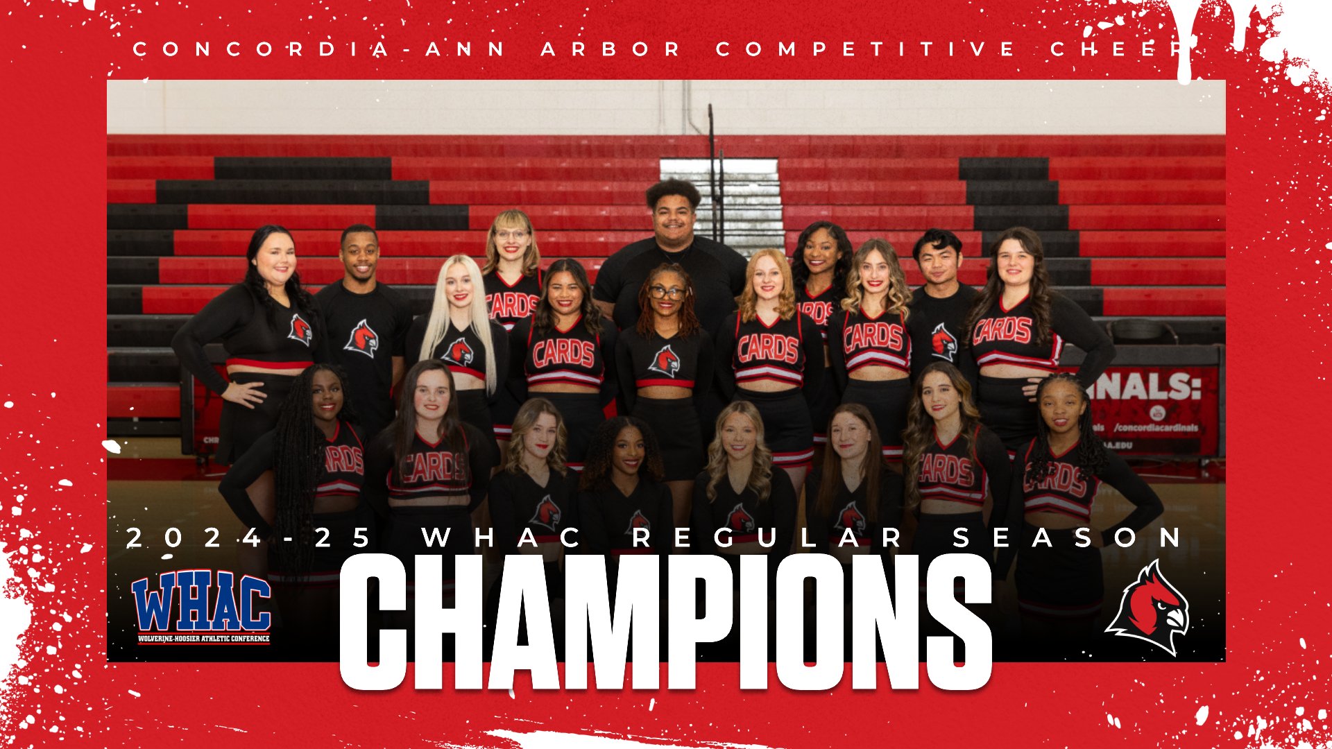 Concordia Claims First WHAC Cheer Regular Season Championship