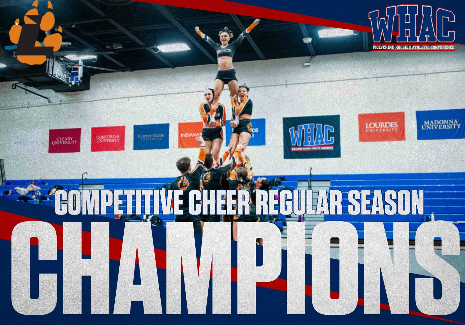 Lourdes Claims WHAC Competitive Cheer Regular Season Title