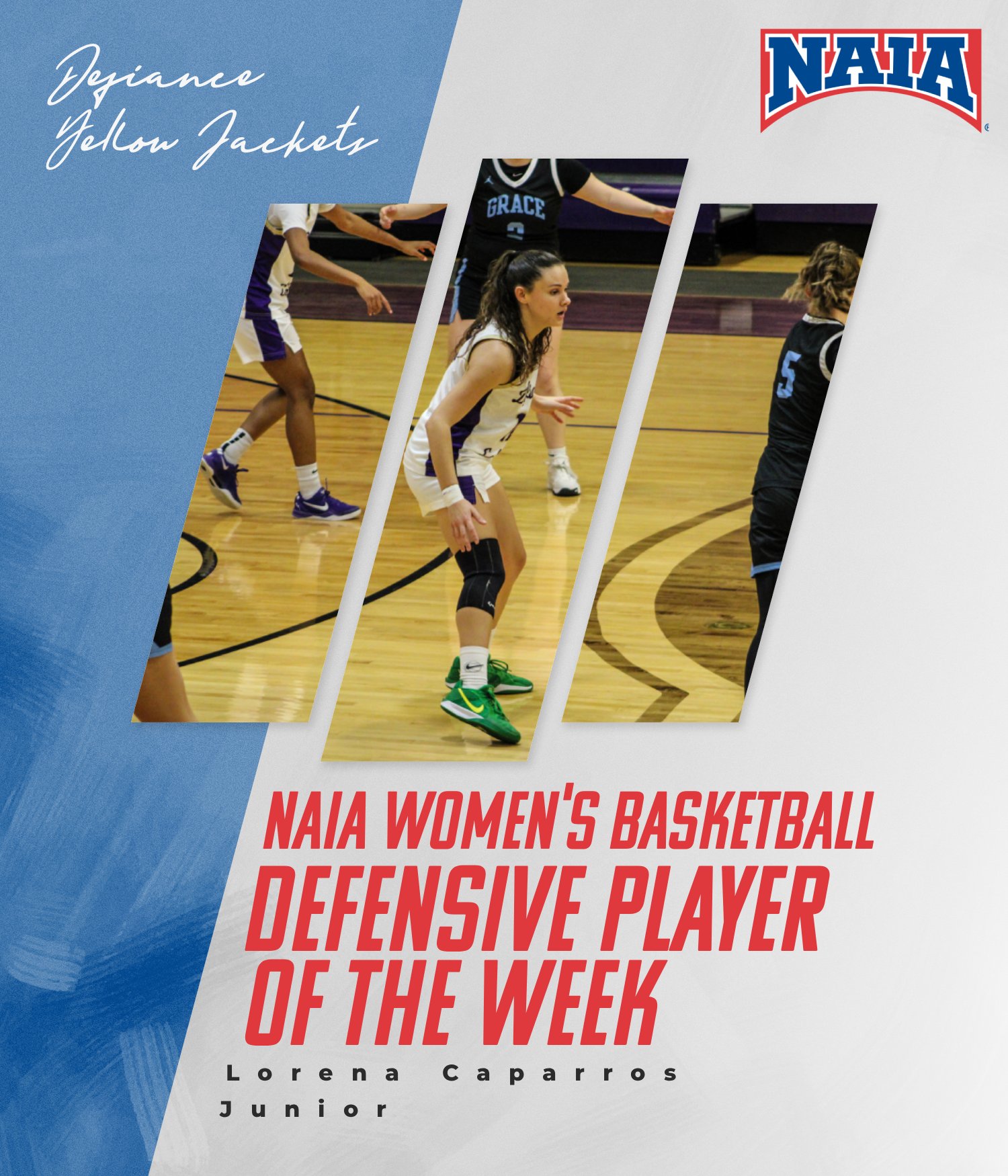 Defiance's Caparros Named NAIA National Defensive Player of the Week