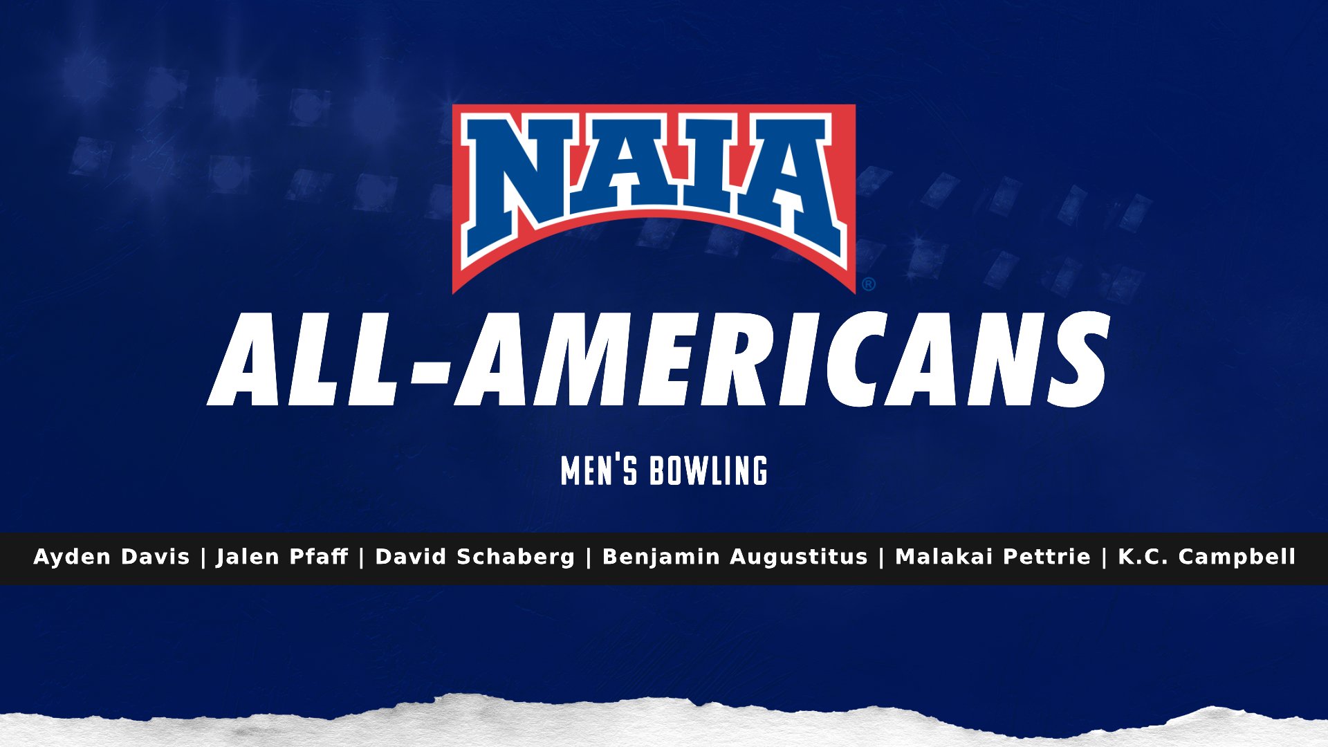 Six Named to NAIA Men's Bowling All-American Teams