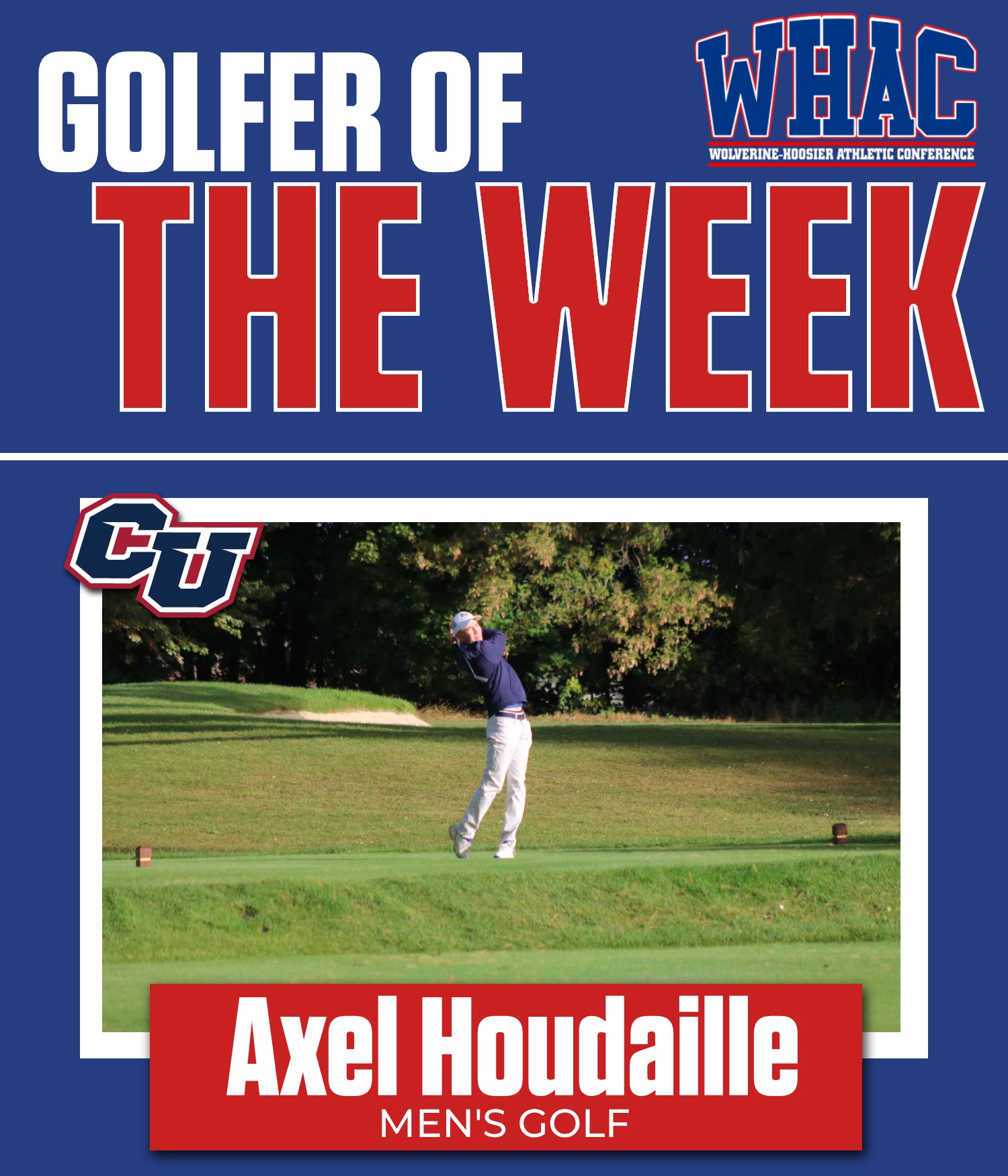 Houdaille Earns Men's Golfer of the Week Accolades