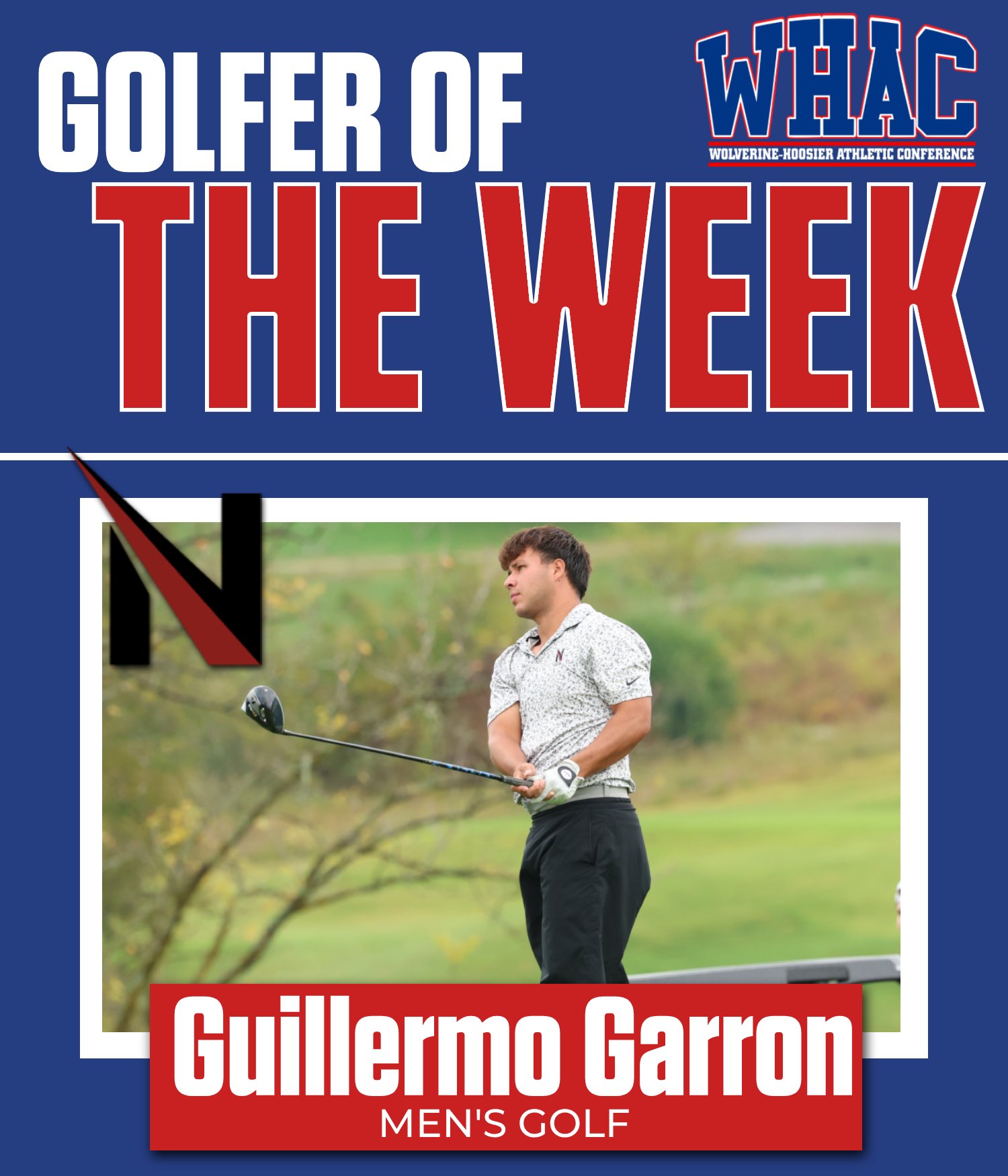 UNOH&rsquo;s Guillermo Garron Claims Back-to-Back Men's Golf Honors