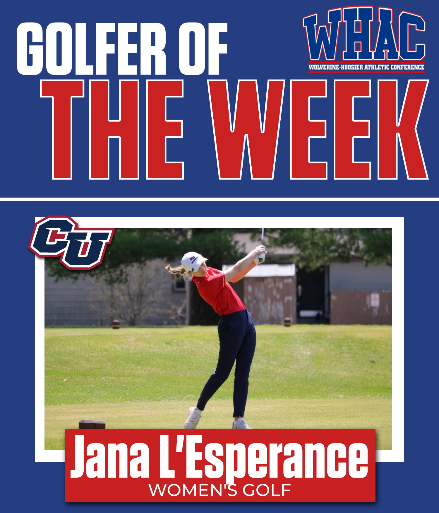 L'Esperance Named Women's Golfer of the Week
