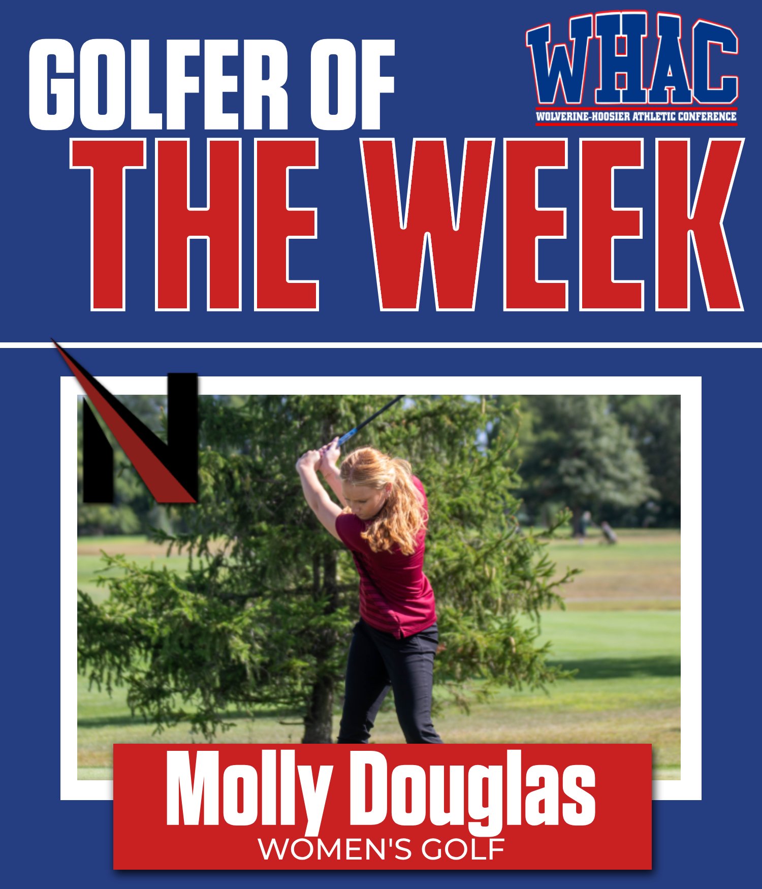 UNOH's Douglas wins final Women's Golfer of the Week Honor