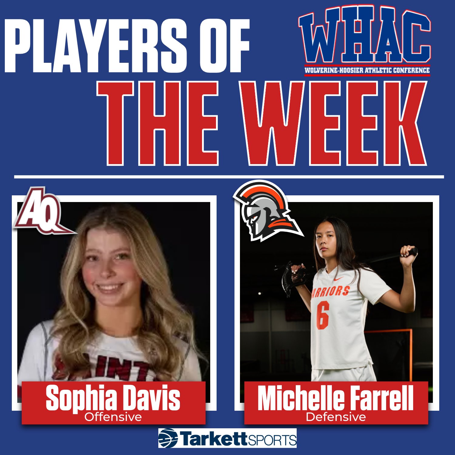 Davis and Farrell Earn Weekly WLAX Honors