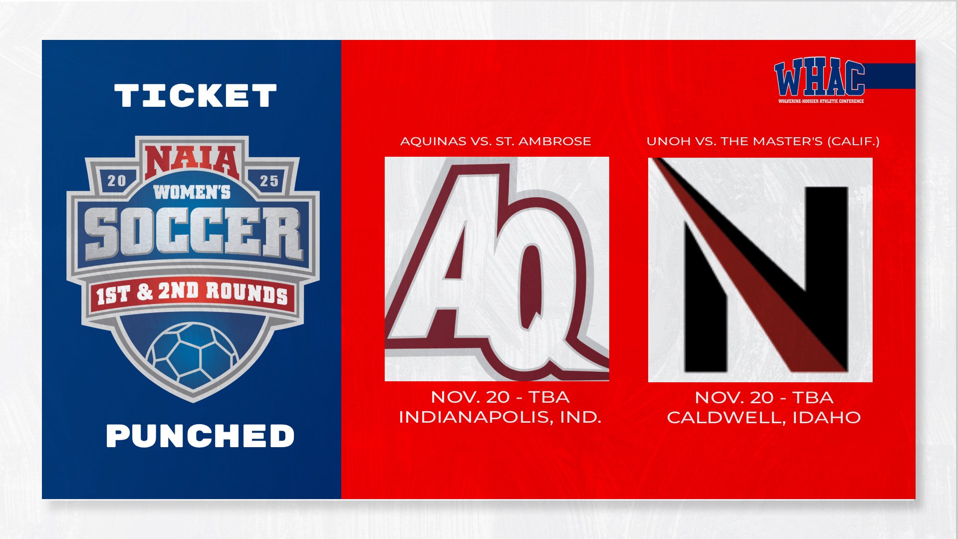 UNOH and Aquinas Set for Women's Soccer National Tournament