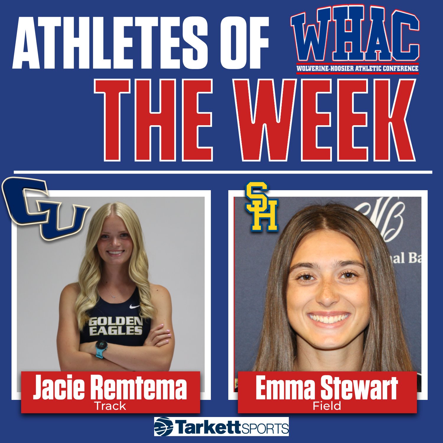 Remtema and Stewart Named Women's Indoor Athletes of the Week