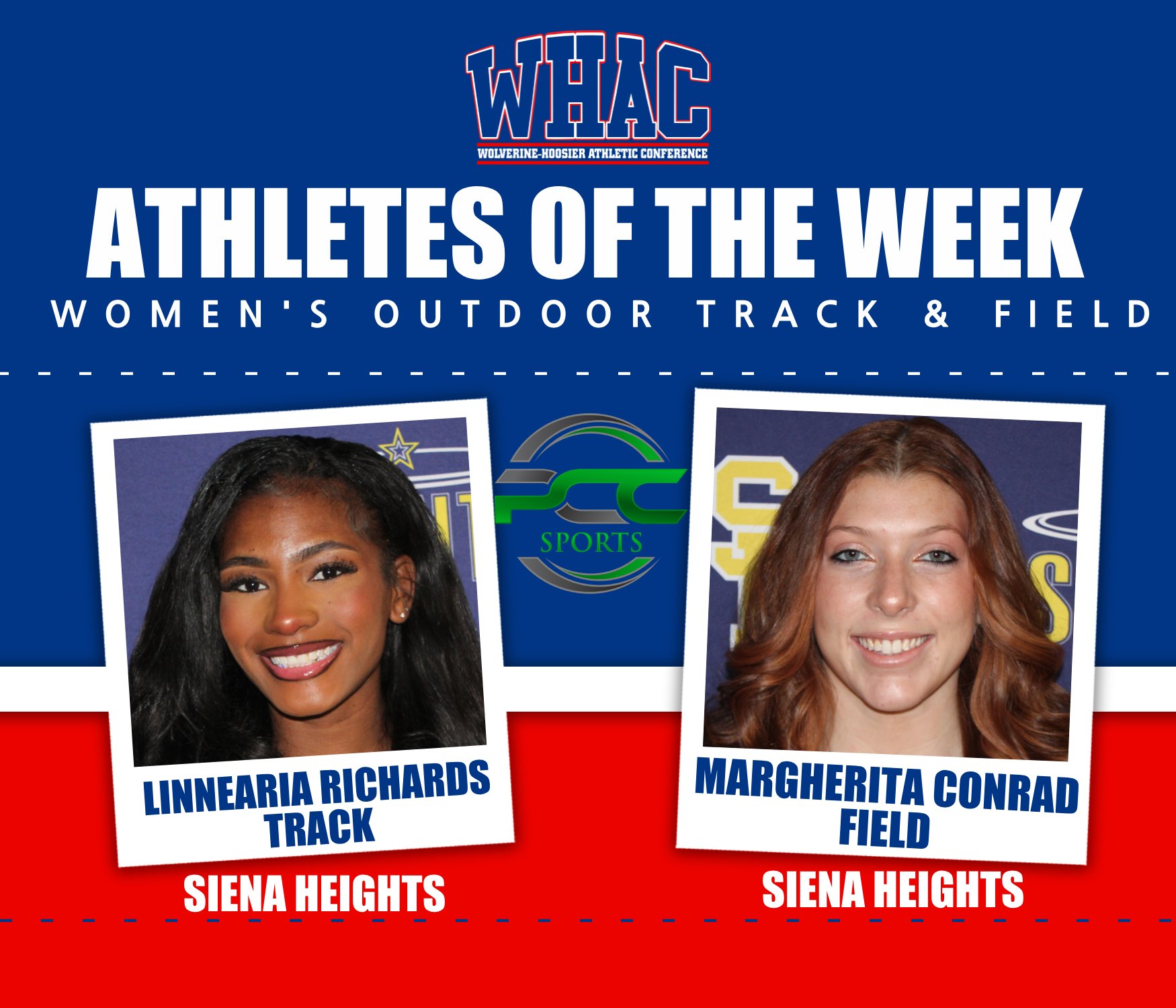 SHU's Conrad and Richards Sweep Final Weekly Track Awards